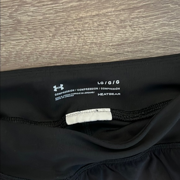 Under Armour Black and Red Athletic Shorts - Picture 3 of 6